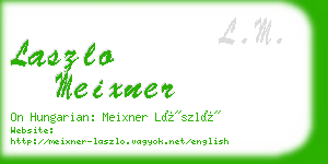 laszlo meixner business card